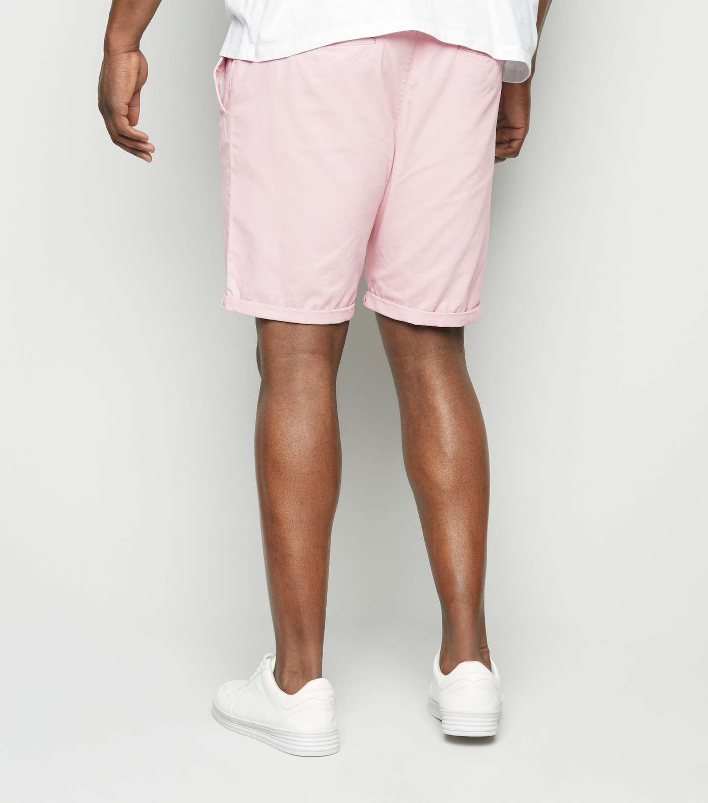 Plus Size Pink Chino Shorts Image 3