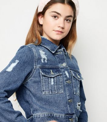 new look ripped denim jacket