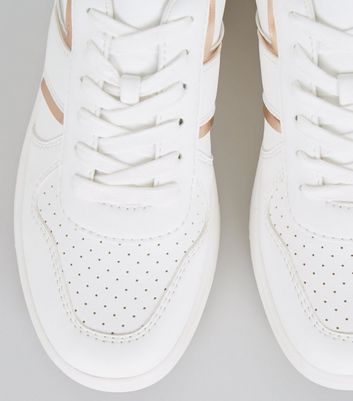 rose gold girls trainers