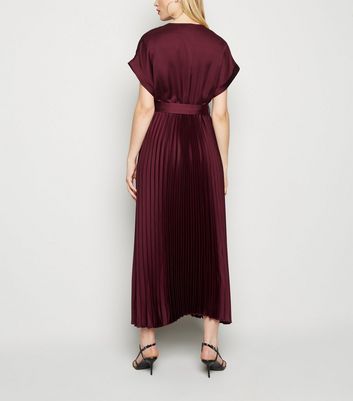 new look plum dress