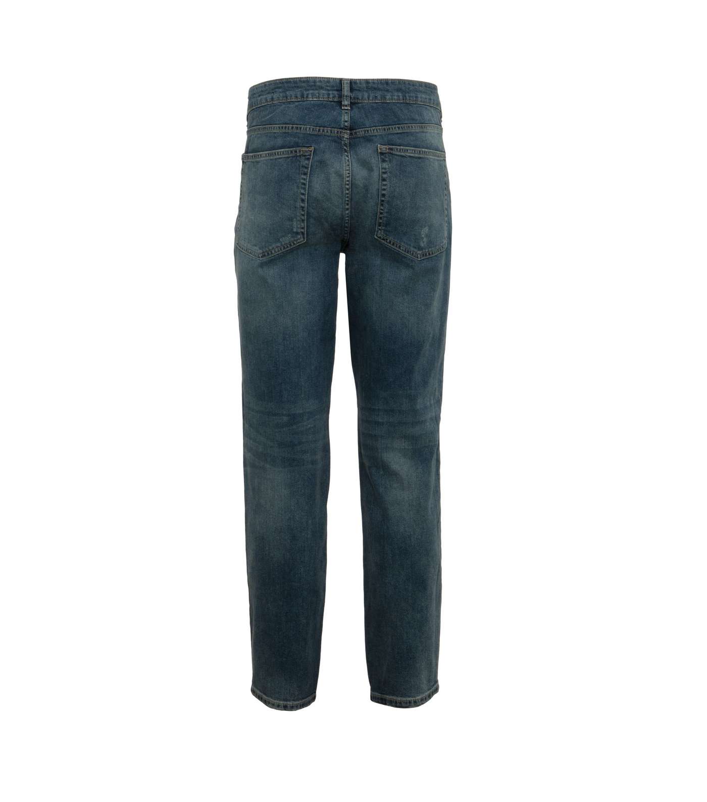 Plus Size Blue Distressed Slim Stretch Jeans  Image 2