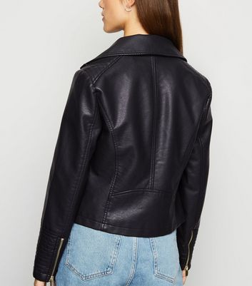 new look petite leather jacket