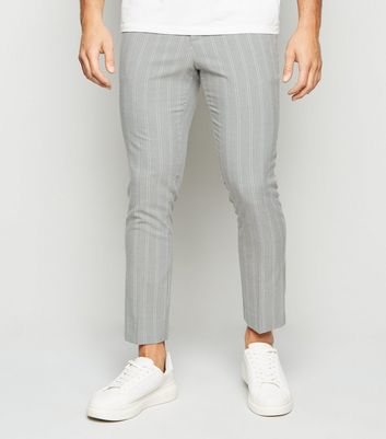 Moss London Skinny Fit Puppytooth Brushed Cropped Trousers with Stretch |  Buy Online at Moss