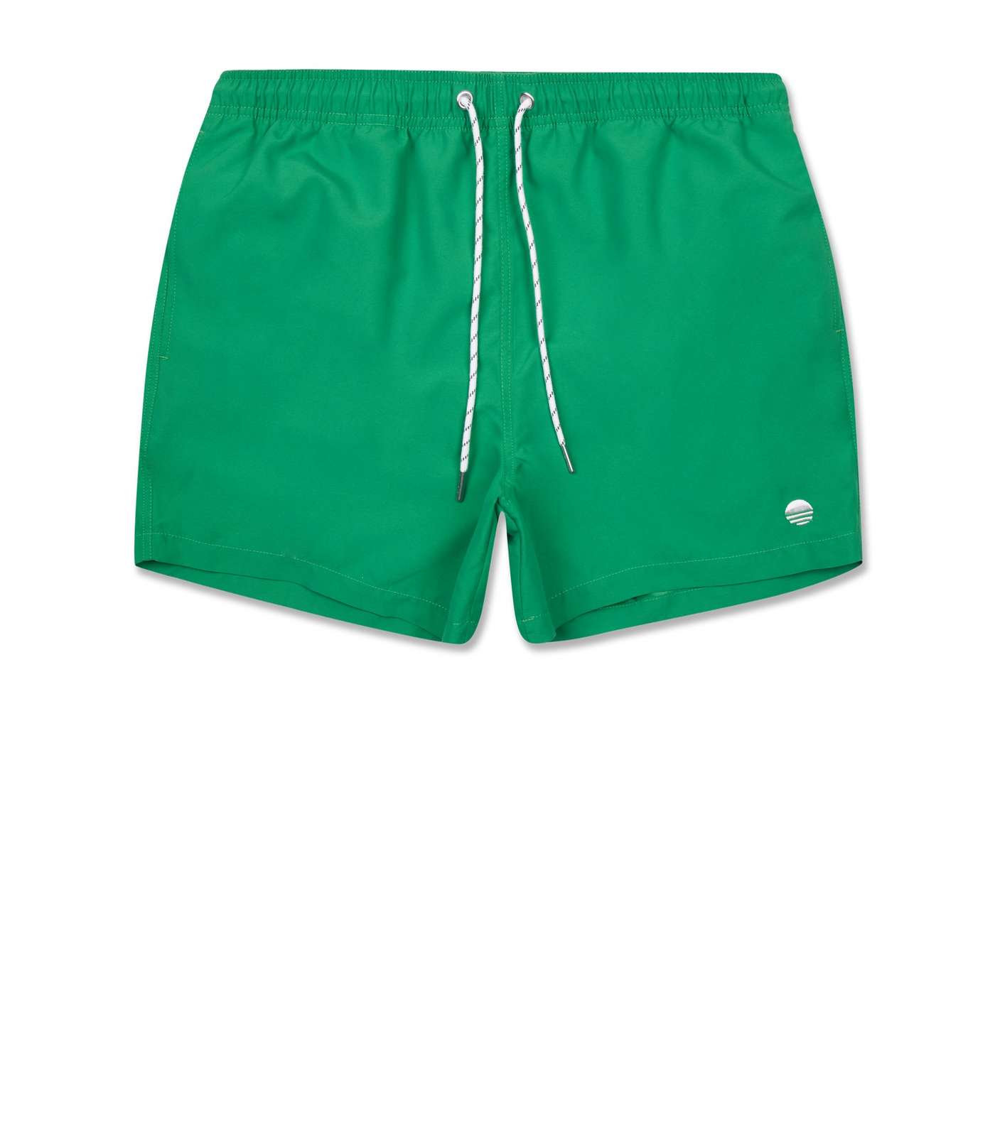 Green Circle Embroidered Swim Shorts Image 4