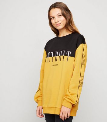 yellow sweatshirt for girls