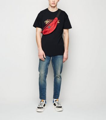 Image of Black High Resolution Slogan T-Shirt New Look