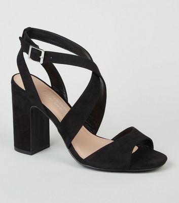 new look wide fit black heels