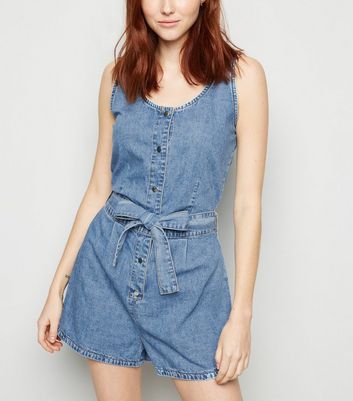 tall denim playsuit