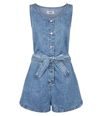 tall denim playsuit