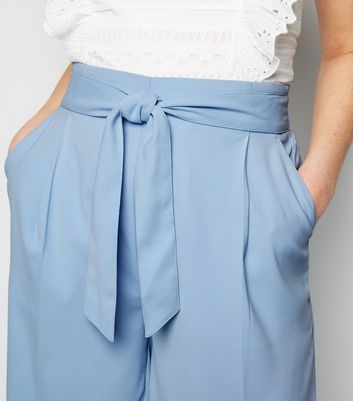 Pale blue sale cropped trousers