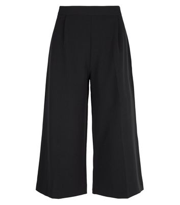 Petite Black Pleated Culottes | New Look