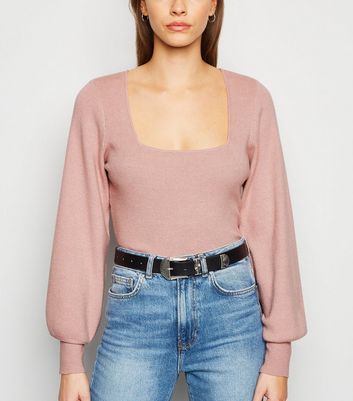 puff sleeve knitwear