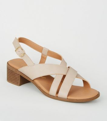 Cream wide fit online sandals