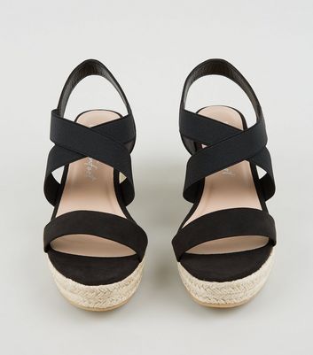elasticated sandals wide fit