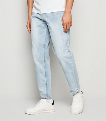 mens light blue straight leg jeans