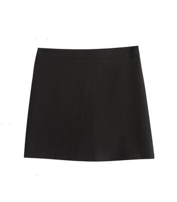 Girls Black Skirt with Hidden Shorts New Look