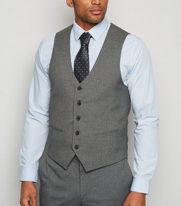 Grey waistcoat with white on sale shirt