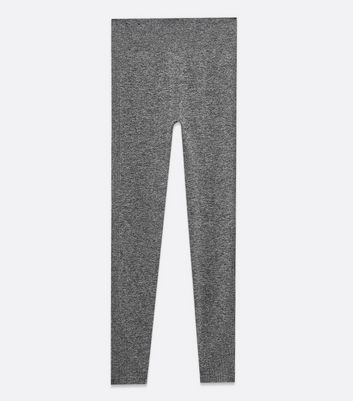 Legging de sport gris sculptant et push-up sans coutures