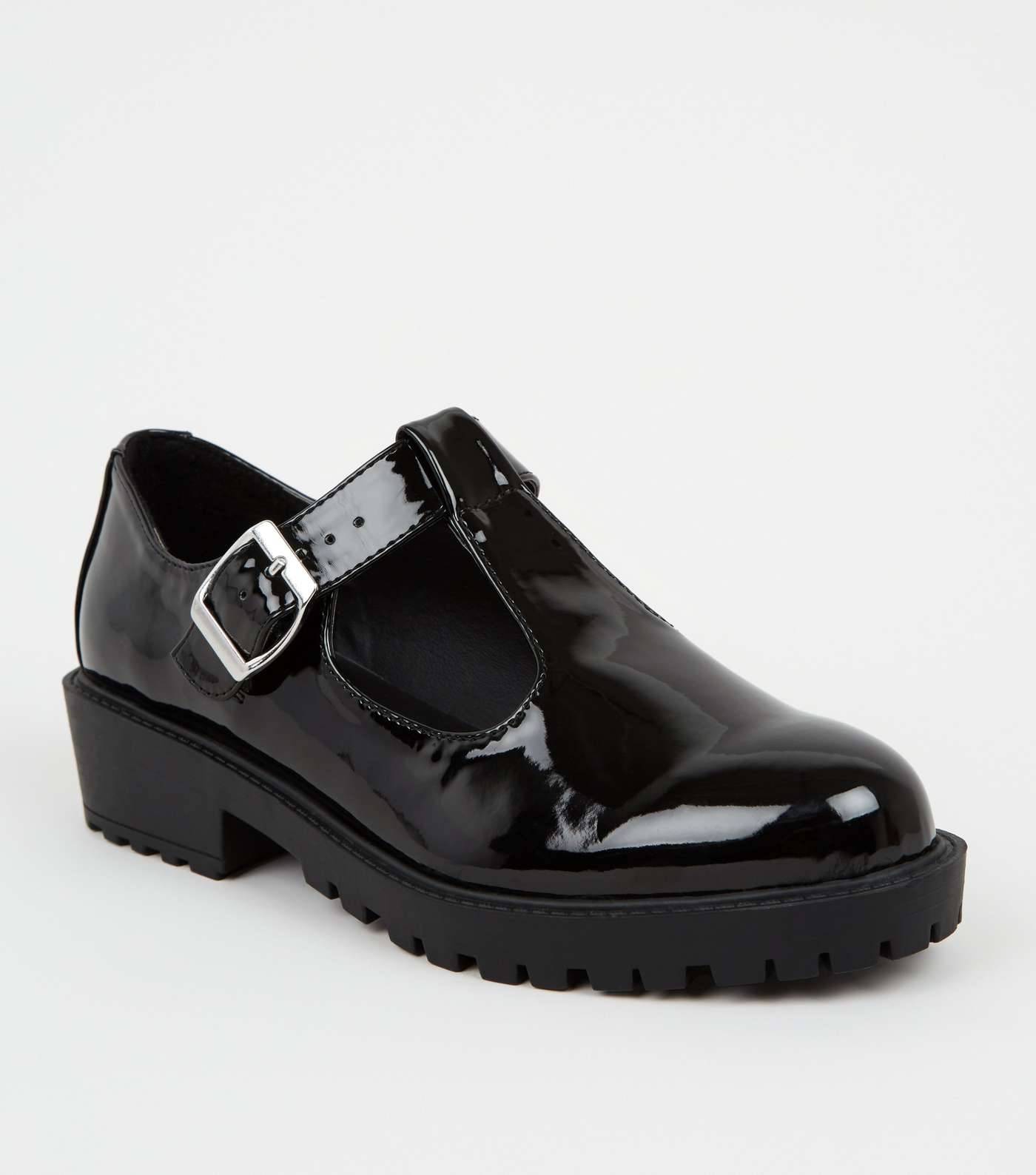 Girls Black Patent Mary Jane Shoes 