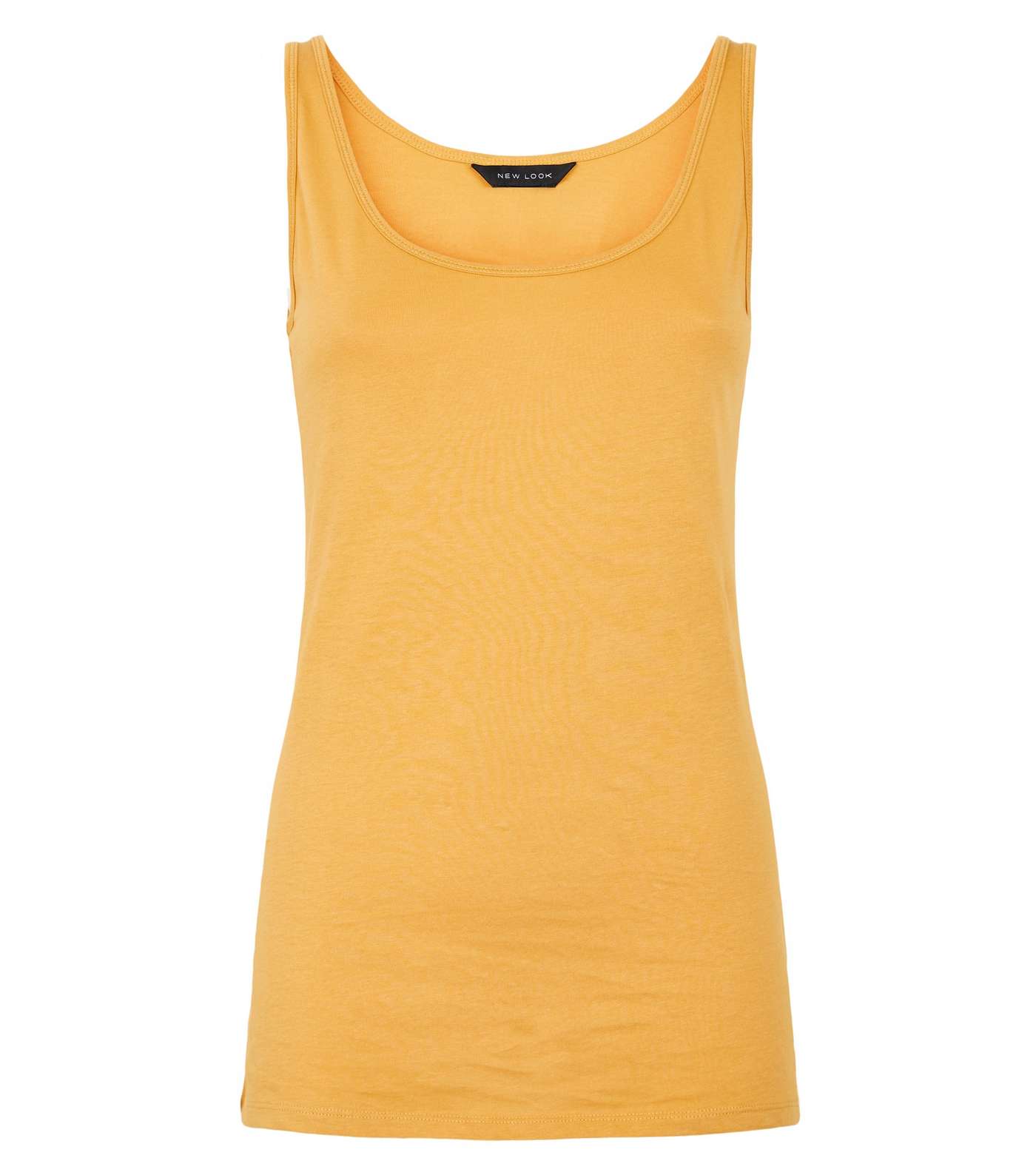 Mustard Scoop Neck Vest Image 4
