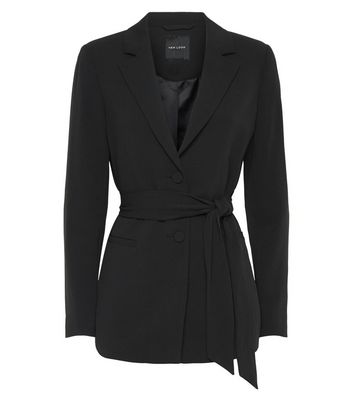 belted blazer suit