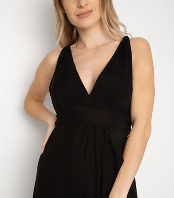 gail glitter jersey dress