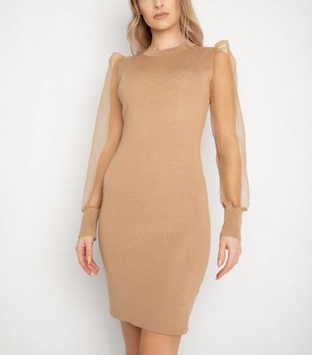 mesh jumper dress