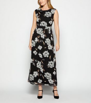 black chiffon maxi
