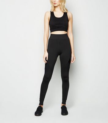 Mesh panel 2024 sports leggings