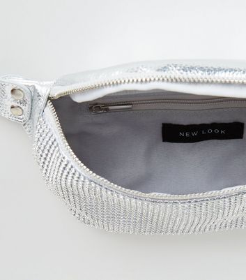 new look white bum bag