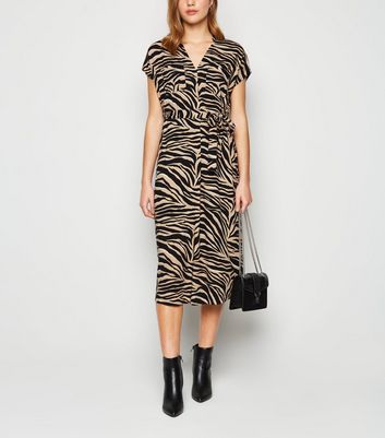 new look tiger print dress