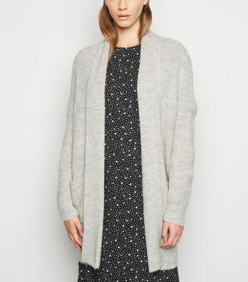 new look grey cardigan