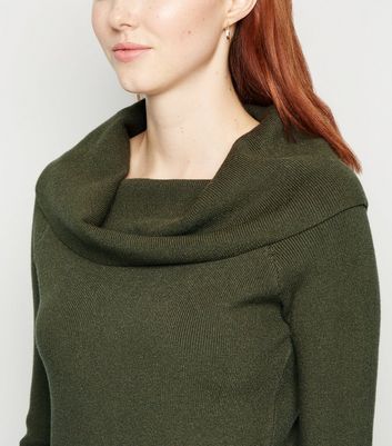 Image of Apricot Green Roll Neck Long Sleeve Jumper New Look