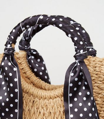 Stone Half Moon Woven Straw Grab Handle Tote Bag New Look shop for Stone Half Moon Woven Straw Grab Handle Tote Bag New Look at Shopo