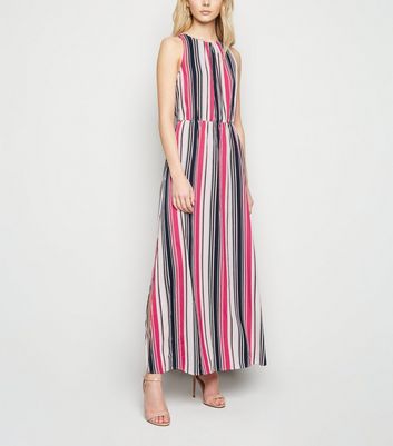 robe longue à rayures