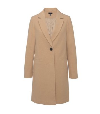 New look camel coat best sale