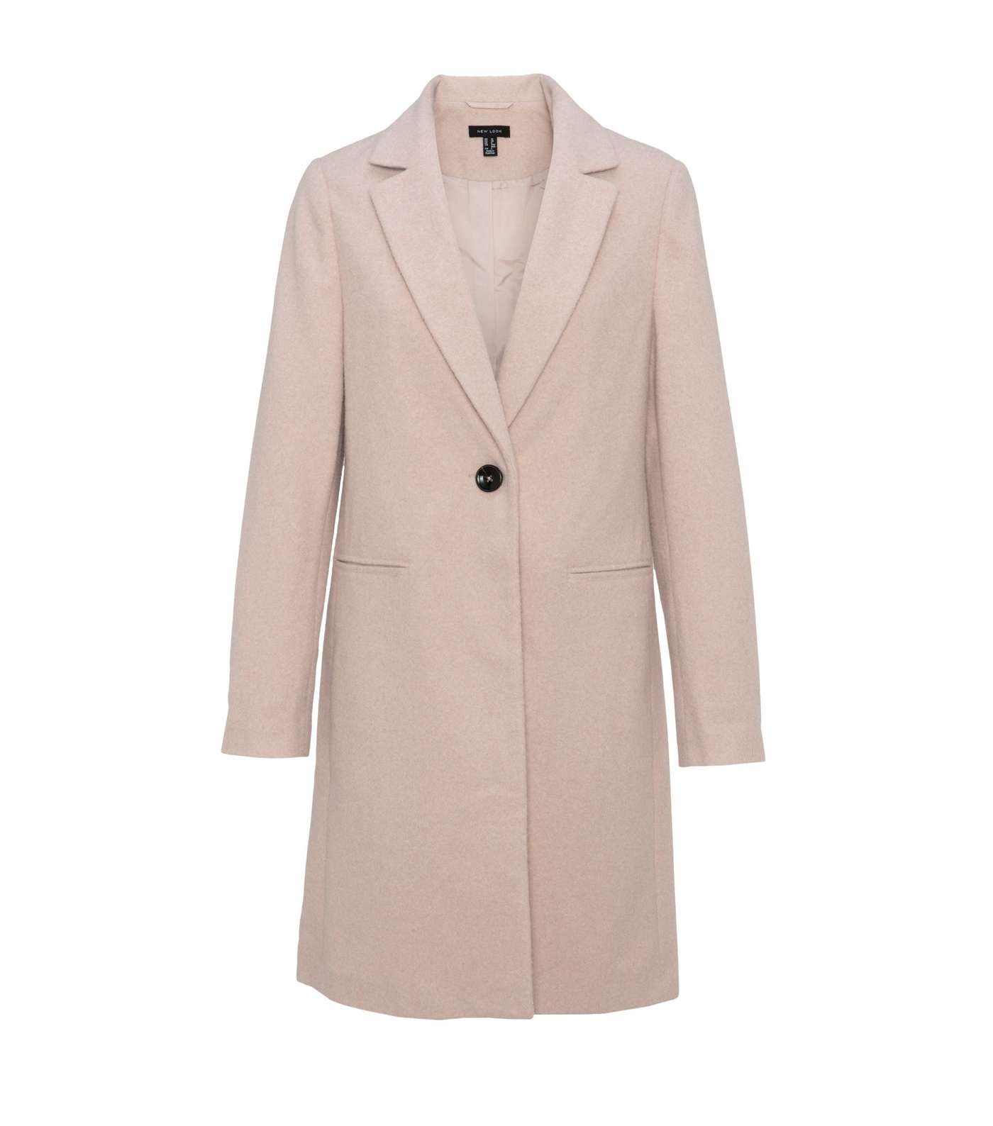 Pink Revere Collar Long Coat Image 6
