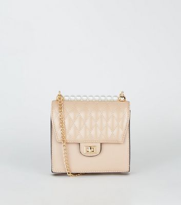 pale pink shoulder bag