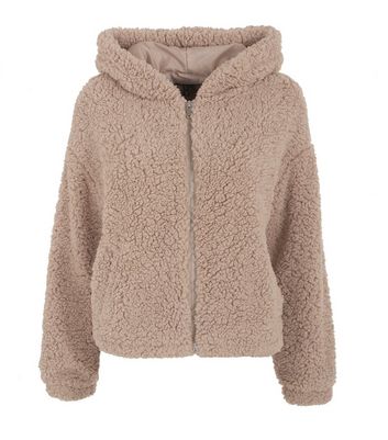 new look hooded teddy coat