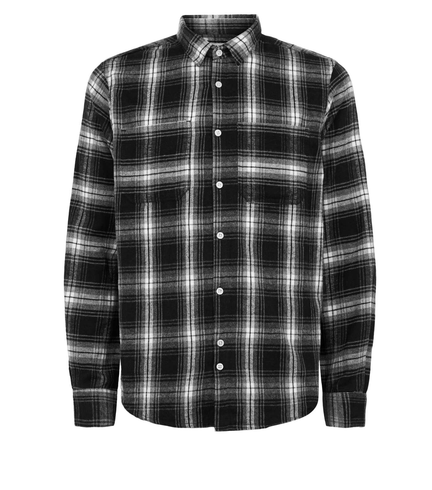Bellfield Black Check Flannel Shirt Image 4