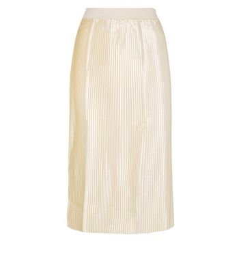 off white silk midi skirt