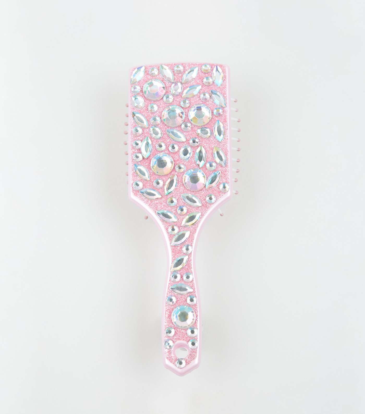 Pink Gem Embellished Paddle Hair Brush