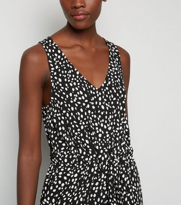 tall black wide leg jumpsuit