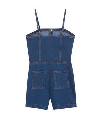 girls denim playsuit