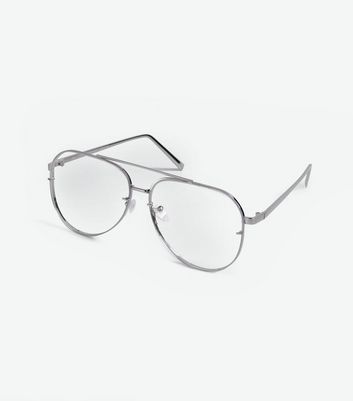 Clear Pilot Glasses | New Look