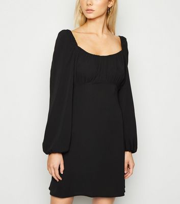 black milkmaid dress