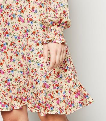 off white floral dress