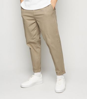 pleated skinny chinos