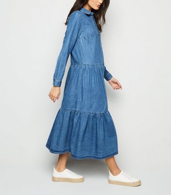 denim maxi dress uk