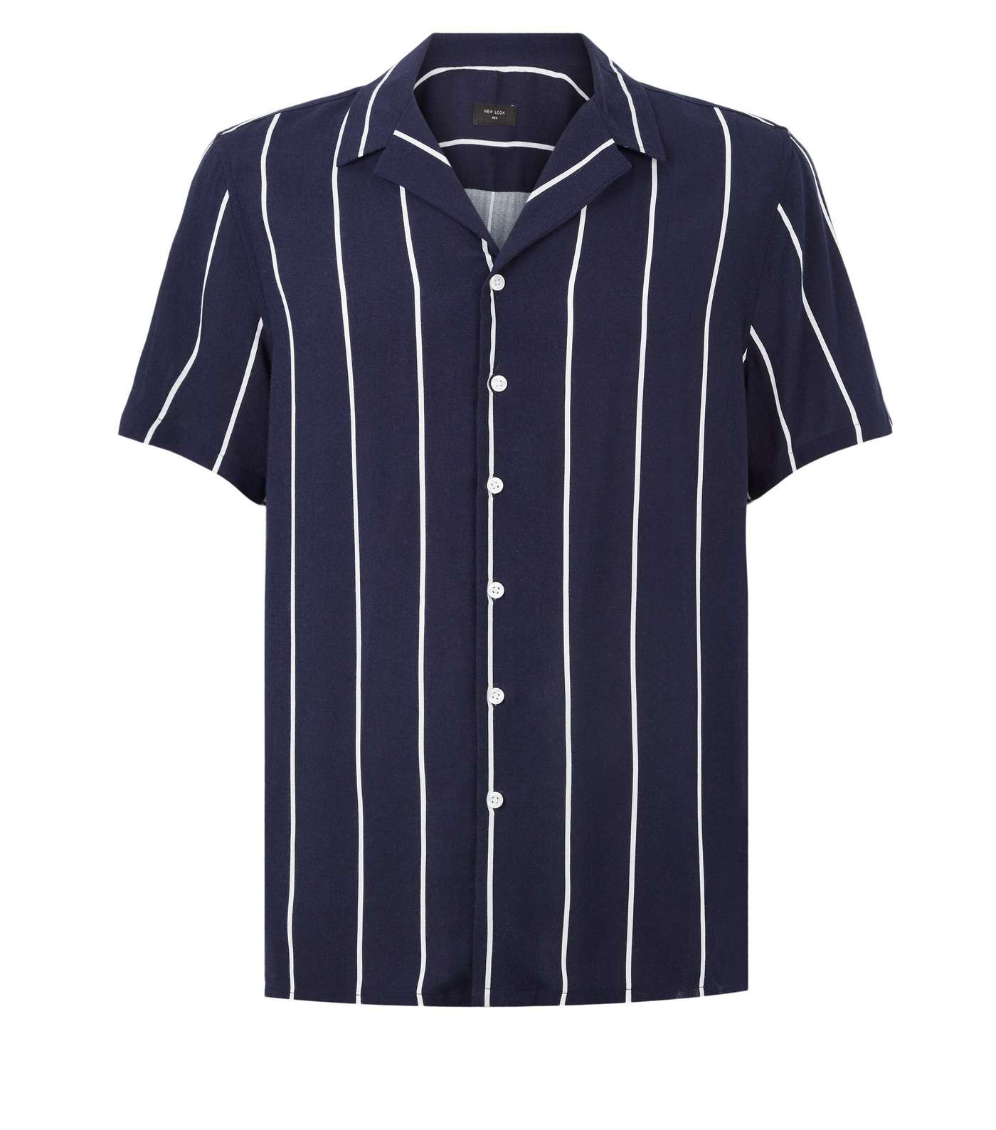 Navy Stripe Short Sleeve Shirt Image 3